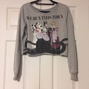 Disney Villains Crop Sweatshirt